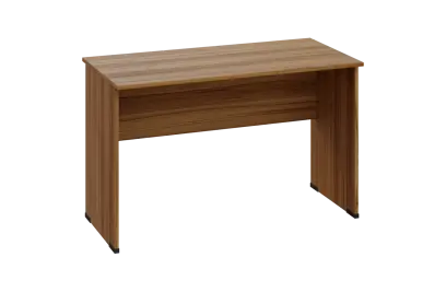 EPL 26 - 12 stůl kancelářský, dřevěná podnož, deska 25 mm, široký 1200 mm, ořech světlý